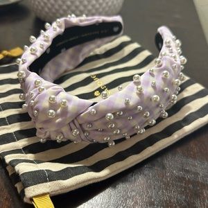 Lele Sadoughi X Stoney Clover Lane pearl lattice headband